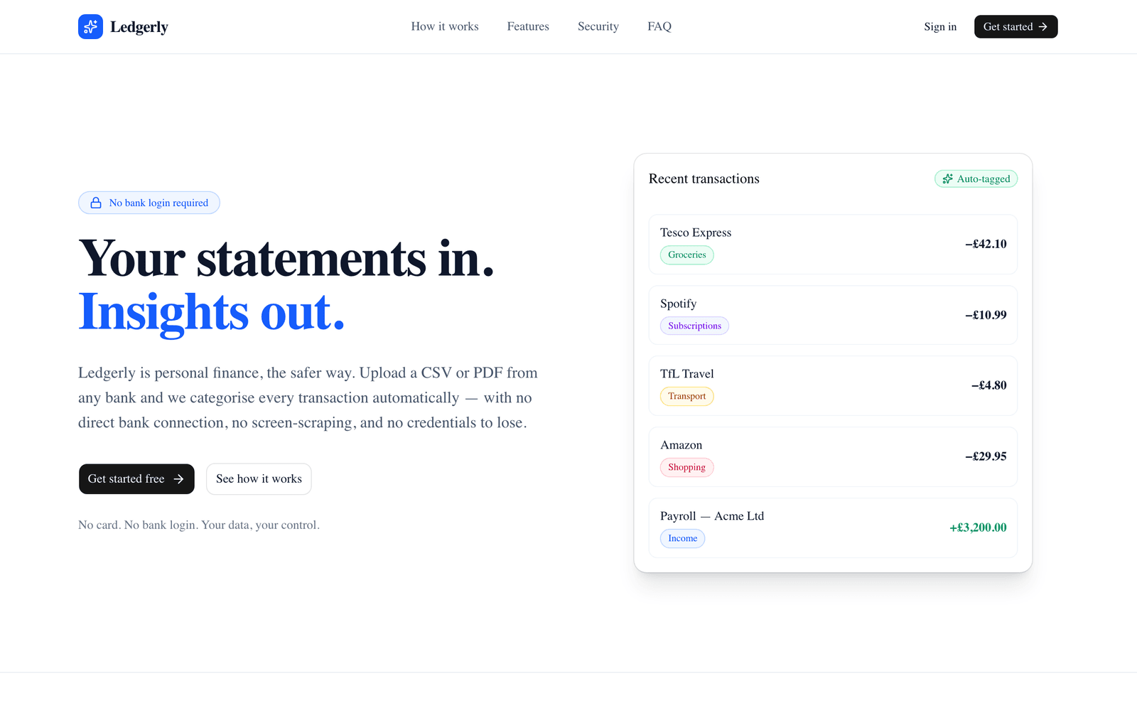 Ledgerly screenshot